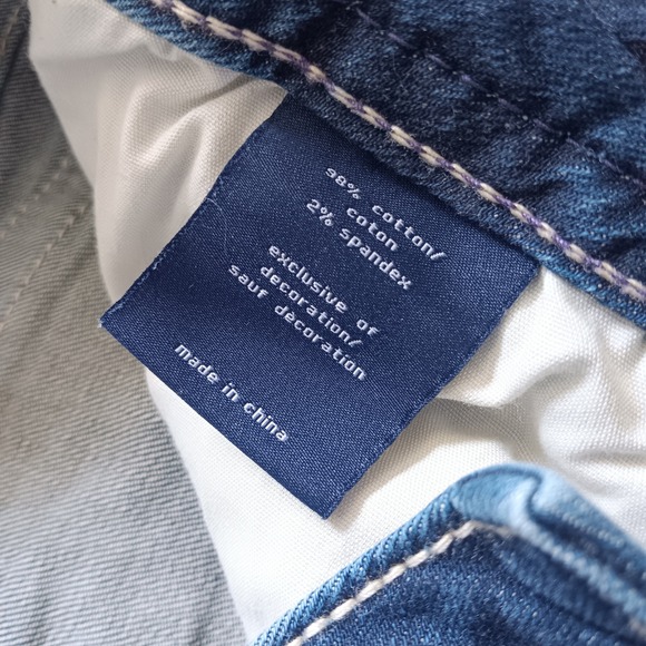 Vigoss Skinny Jeans Womens 12 Blue Excellent Heritage Fit Sequin Flap Pocket - Picture 7 of 11